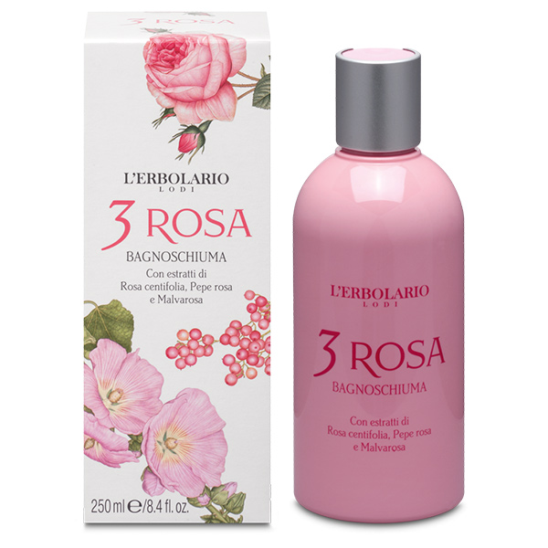 L'Erbolario 3 Rosa Bagnoschiuma 250 ml - Dolomiti e Natura