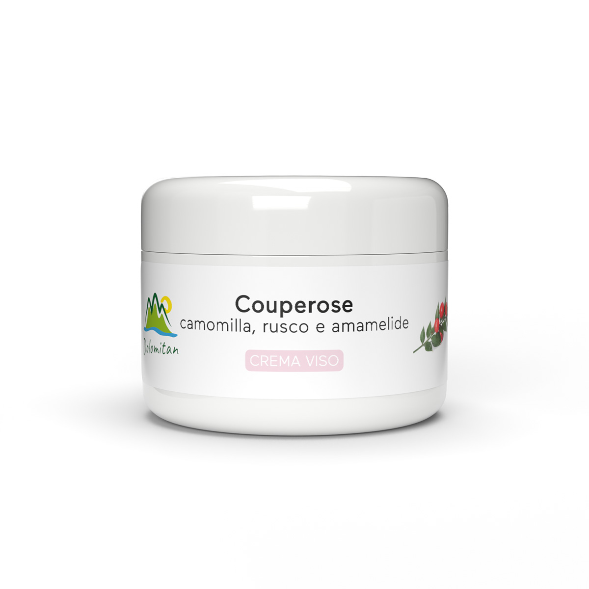 Couperose Camomilla, Rusco e Amamelide Crema Viso 50 ml - Dolomiti e Natura