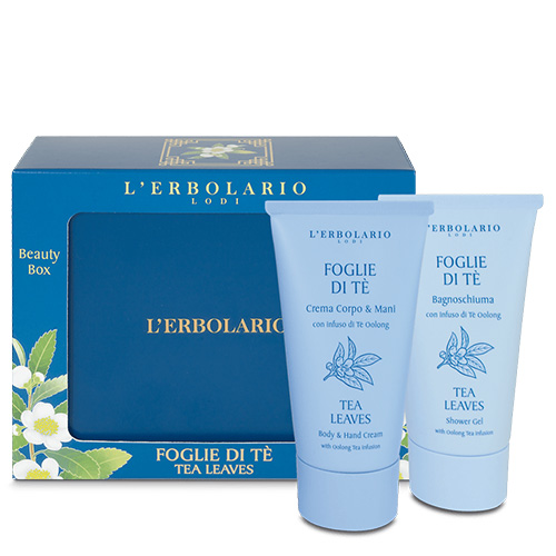 L'Erbolario Foglie Di Tè Beauty Box Bagnoschiuma 75 ml + Crema Corpo & Mani 75 ml - Dolomiti e Natura