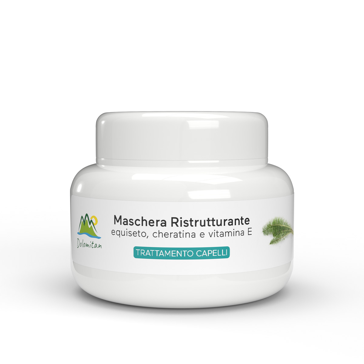Maschera Ristrutturante Equiseto, Cheratina e Vitamina E Trattamento Capelli 250 ml - Dolomiti e Natura