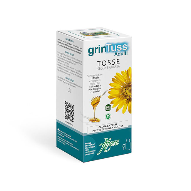 Aboca GrinTuss Adulti Sciroppo 180 g - Dolomiti e Natura