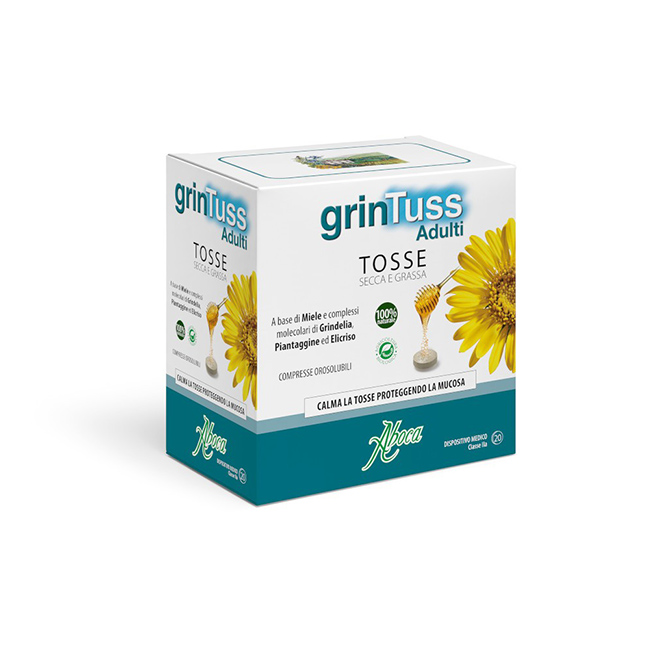 Aboca GrinTuss 20 Compresse Orosolubili - Dolomiti e Natura