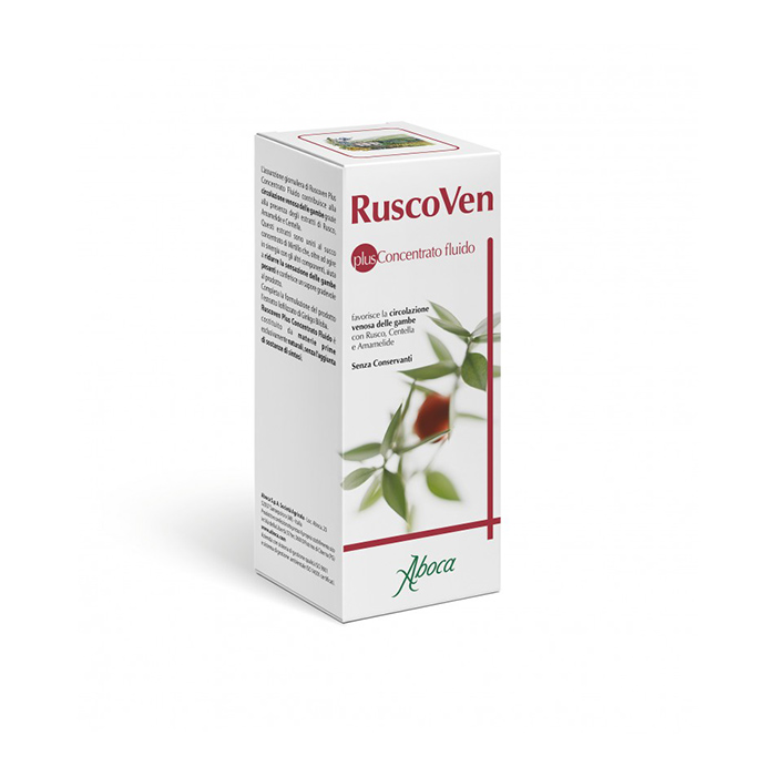 Aboca RuscoVen Plus Concentrato Fluido 200 g - Dolomiti e Natura