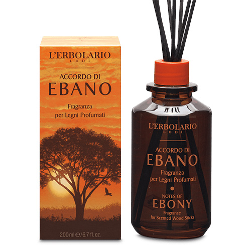 L'Erbolario Accordo Di Ebano Fragranza Per Legni Profumati 200 ml - Dolomiti e Natura