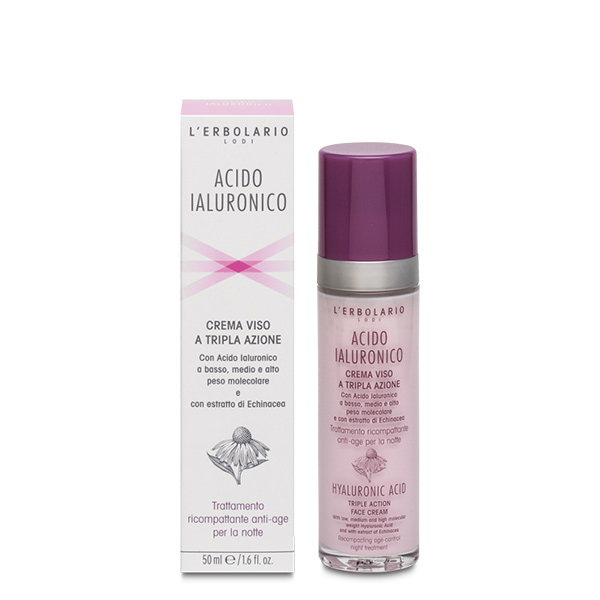 L'Erbolario Acido Ialuronico Crema Notte 50 ml - Dolomiti e Natura