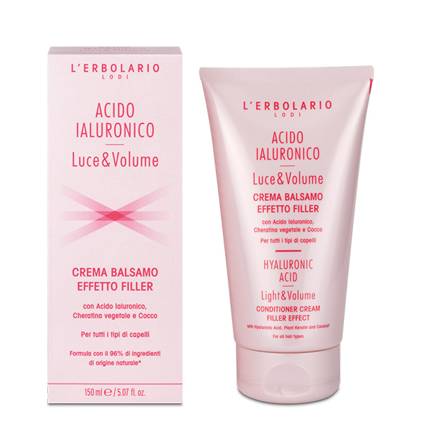 L'Erbolario Acido Ialuronico Luce & Volume Crema Balsamo Effetto Filler 150 ml - Dolomiti e Natura