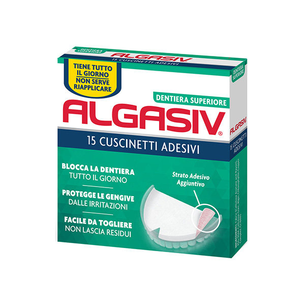 ALGASIV ADESIVO PER PROTESI DENTARIA SUPERIORE 15 PEZZI - Dolomiti e Natura