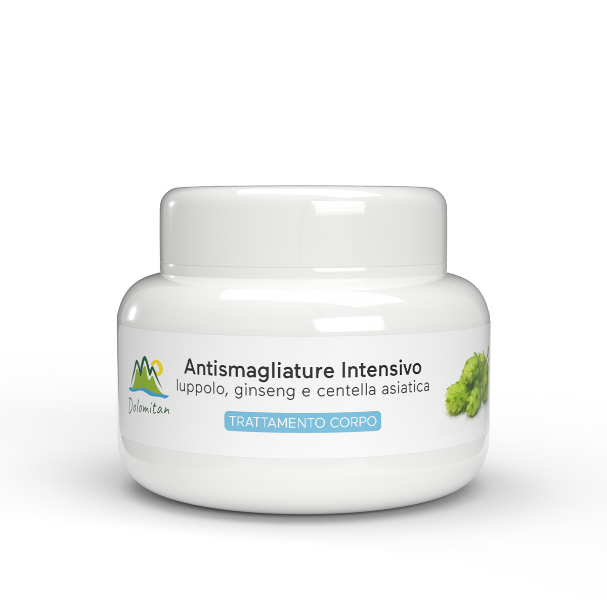 Antismagliature Intensivo Luppolo, Gingseng e Centella Asiatica Trattamento Corpo 250 ml - Dolomiti e Natura