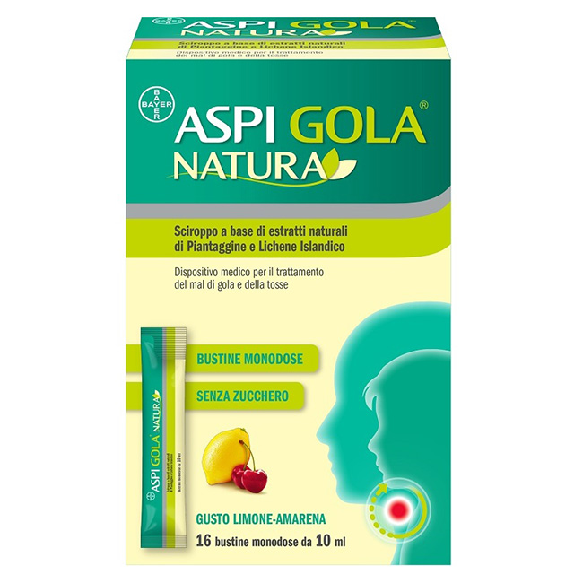Aspi Gola Natura 16 Bustine Monodose Da 10 ml - Dolomiti e Natura