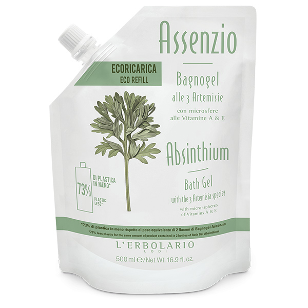 L'Erbolario Assenzio EcoRicarica Bagnogel 500 ml - Dolomiti e Natura