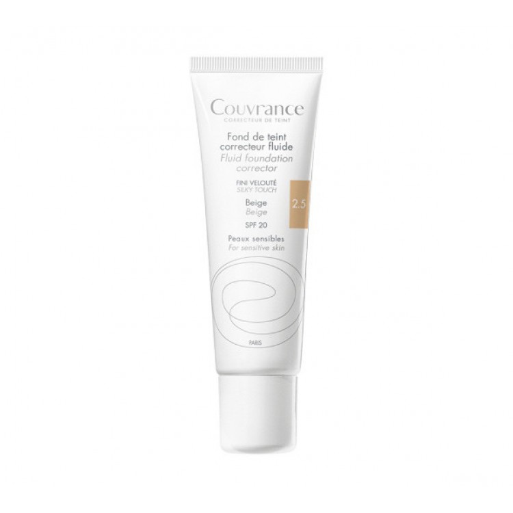 Avène Couvrance Fondotinta Correttore Fluido 2.5 Beige 30 ml - Dolomiti e Natura