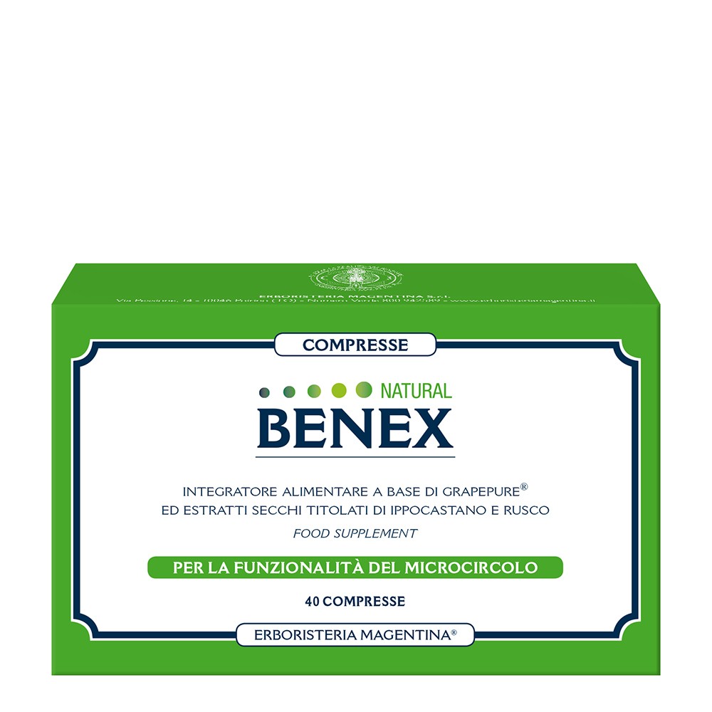 Erboristeria Magentina Natural Benex 40 Compresse - Dolomiti e Natura