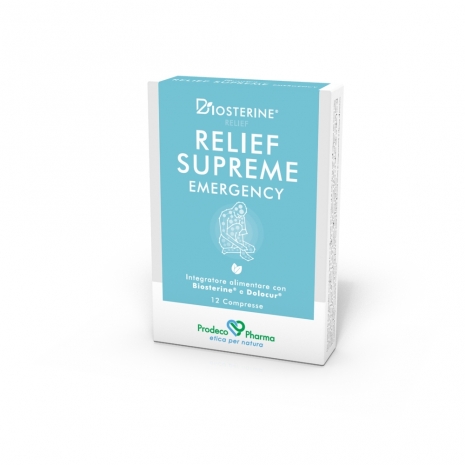 Biosterine Relief Supreme Emergency - 12 Compresse - Dolomiti e Natura