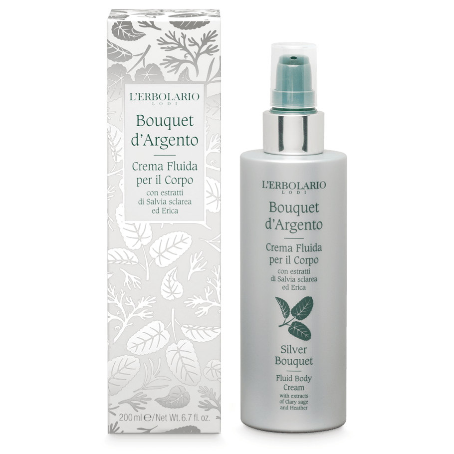 L'Erbolario Bouquet D'Argento Crema Fluida Per Il Corpo 200 ml - Dolomiti e Natura