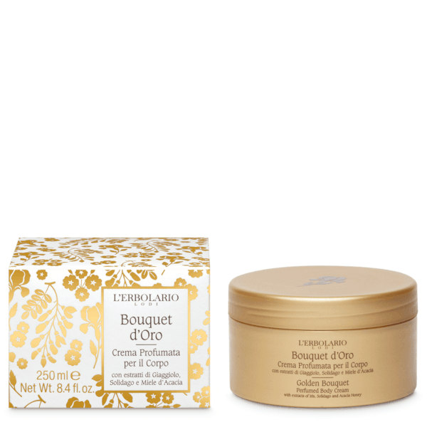 L'Erbolario Bouquet D'Oro Crema Profumata Per Il Corpo 250 ml - Dolomiti e Natura
