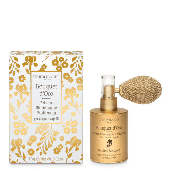 L'Erbolario Bouquet D'Oro Polvere Illuminante Profuamta 10 g - Dolomiti e Natura