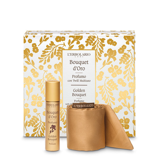 L'Erbolario Bouquet D'Oro Profumo 10 ml Con Twill Multiuso - Dolomiti e Natura