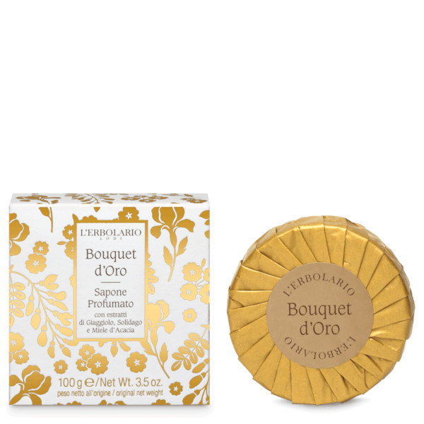 L'Erbolario Bouquet D'Oro Sapone Profumato 100 g - Dolomiti e Natura