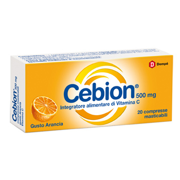 Cebion Vitamina C Masticabile 500 mg Arancia 20 Compresse - Dolomiti e Natura