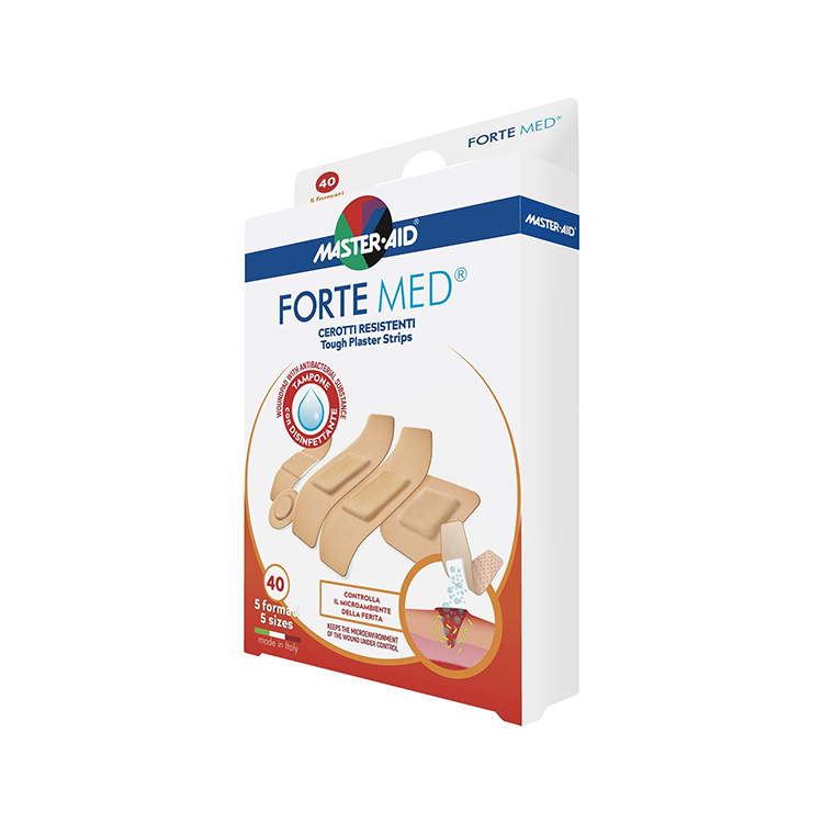 Master-Aid Forte Med Cerotto 5 Formati 40 Pezzi - Dolomiti e Natura