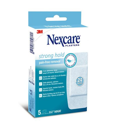 Cerotti impermeabili Nexcare Strong Hold 360° Maxi 5 Pezzi - Dolomiti e Natura