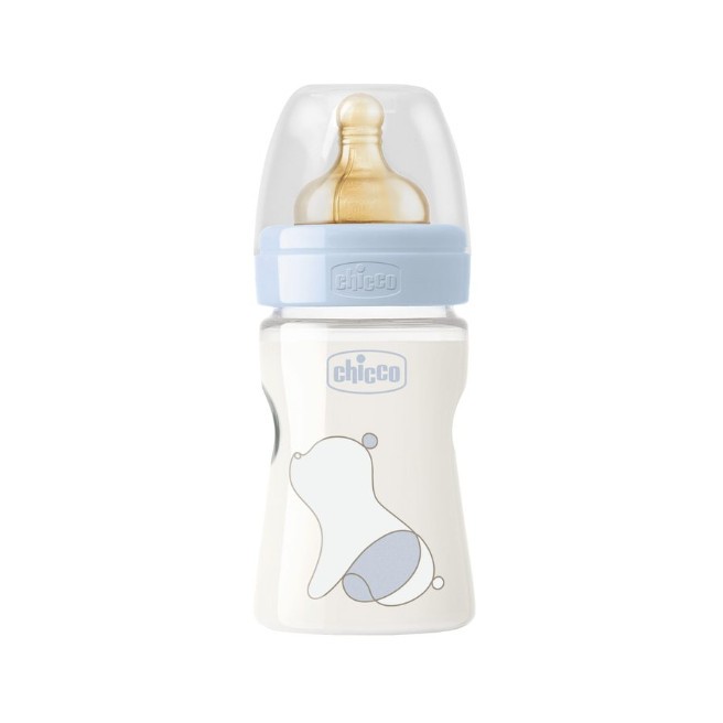 Chicco Biberon Original Touch 1 Foro Caucciù Boy 0m+ 150ml - Dolomiti e Natura
