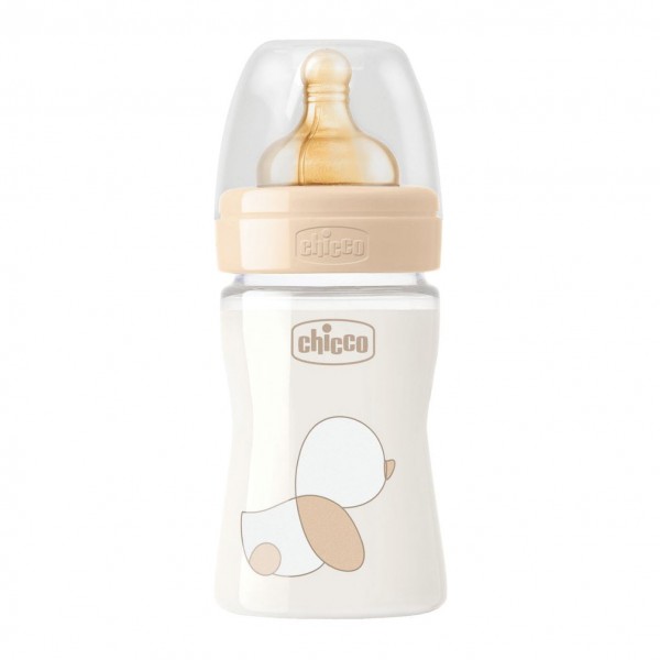 CHICCO BIBERON ORIGINAL 150ML VETRO 1 FORO 1 FORO UNISEX CON TETTARELLA IN CAUCCIU' - Dolomiti e Natura