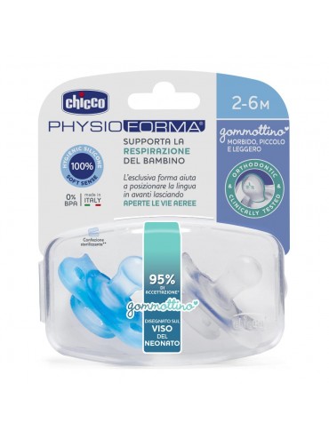 Chicco PhysioForma® Gommotto 2-6m Bambino 2 Pezzi - Dolomiti e Natura