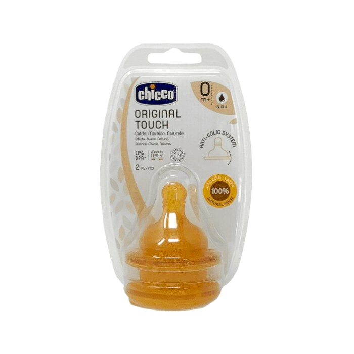 chicco Original Touch Tettarella Caucciù 0+ m 2 Pezzi - Dolomiti e Natura
