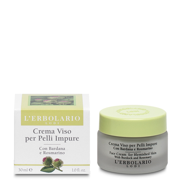 L'Erbolario Crema Viso Per Pelli Impure 30 ml - Dolomiti e Natura