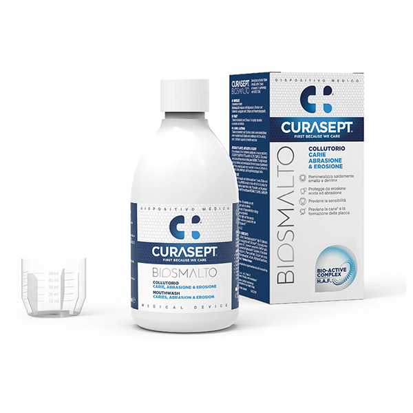Curasept Biosmalto Collutorio Carie, Abrasione & Erosione 300 ml - Dolomiti e Natura