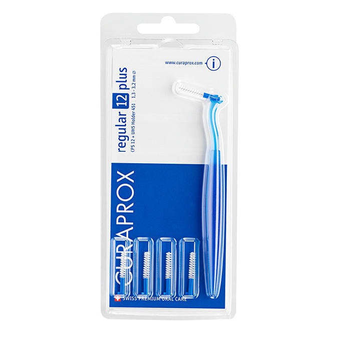 Curaprox CPS 12 Regular Plus Blu 5 Scovolini + Manico - Dolomiti e Natura