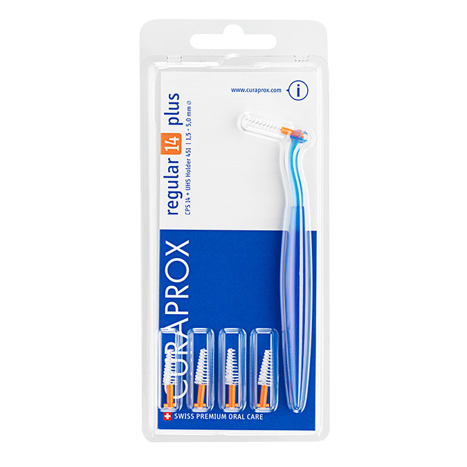 Curaprox CPS 14 Regular Plus Arancio 5 Scovolini + Manico - Dolomiti e Natura