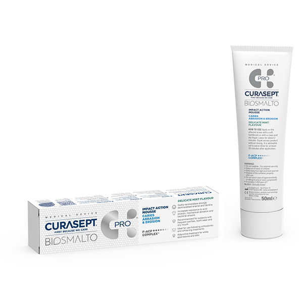 Curasept Biosmalto Mousse Menta Delicata 50ml - Dolomiti e Natura