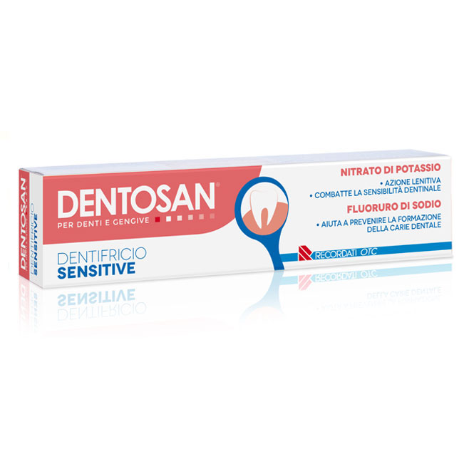 Dentosan Sensitive Dentifricio Per Denti Sensibili 75 ml - Dolomiti e Natura