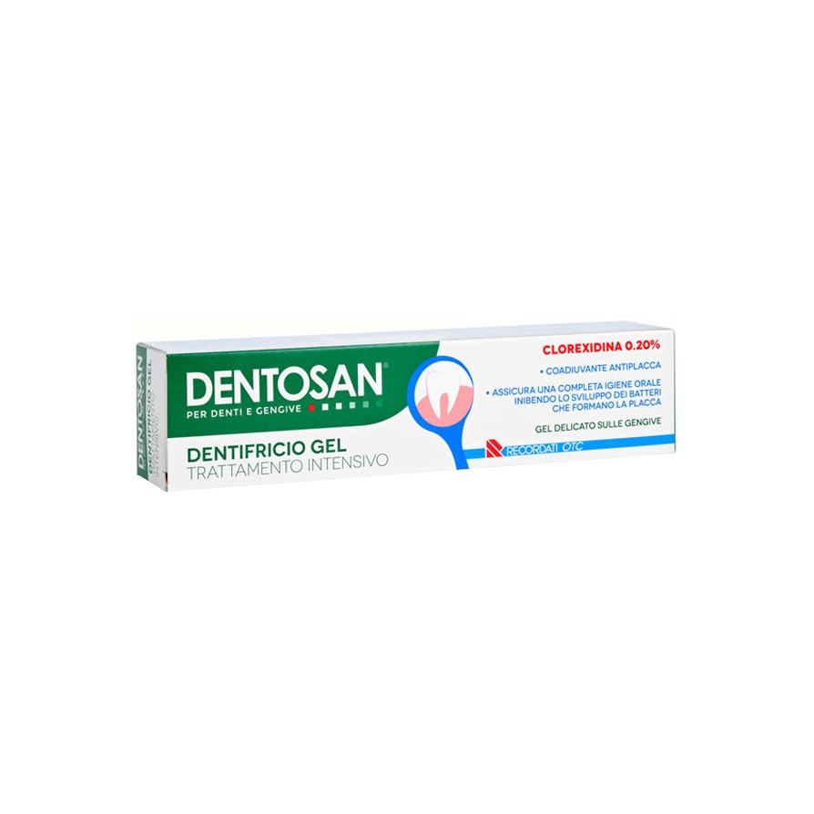 Dentosan Clorexidina Dentifricio Gel Trattamento Intensivo 75 ml - Dolomiti e Natura