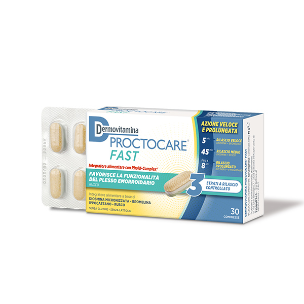 Dermovitamina Proctocare Fast 30 Compresse - Dolomiti e Natura