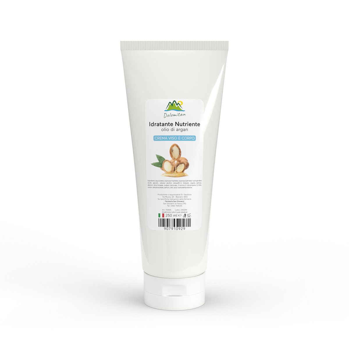 Idratante Nutriente Olio Di Argan Crema Viso e Corpo 250 ml - Dolomiti e Natura