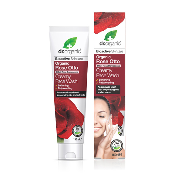 Dr. Organic Rose Otto Creamy Face Wash Detergente Viso Cremoso 150 ml - Dolomiti e Natura