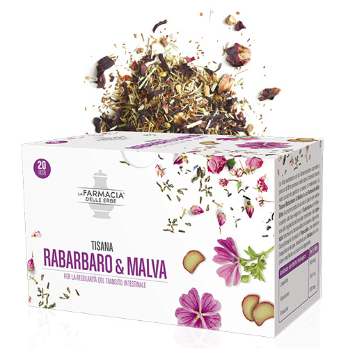Farmacia Delle Erbe Tisana Rabarbaro & Malva 20 Filtri - Dolomiti e Natura