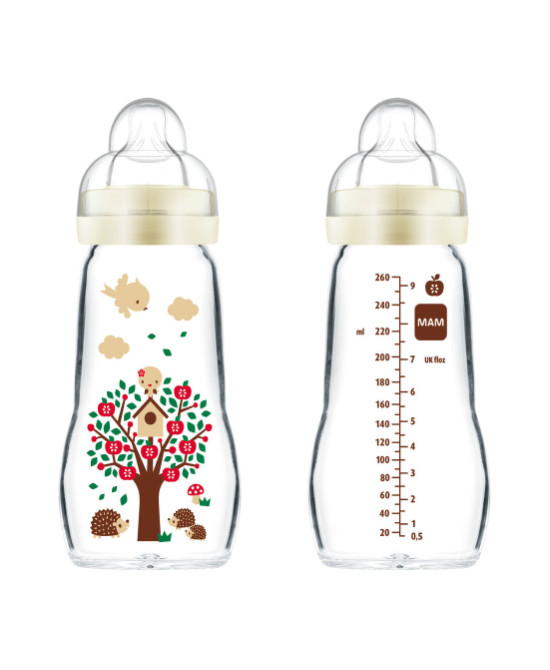 MAM Feel Good 260 ml - Biberon in vetro - Dolomiti e Natura