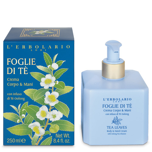L'Erbolario Foglie Di Tè Crema Corpo & Mani 250 ml - Dolomiti e Natura