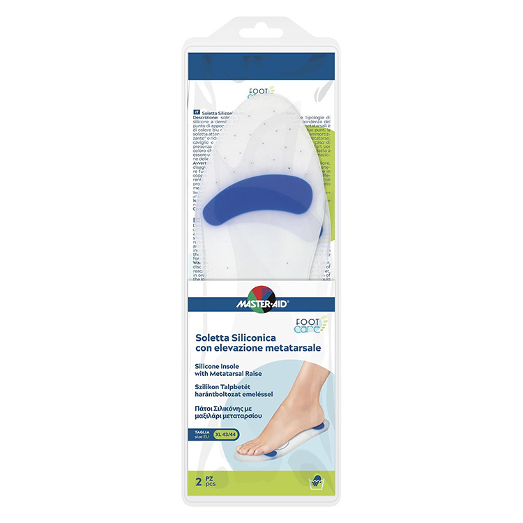 Master-Aid Foot Care Soletta Siliconica Con Rialzo Metatarsale XL 43/44 (EU)	 - Dolomiti e Natura
