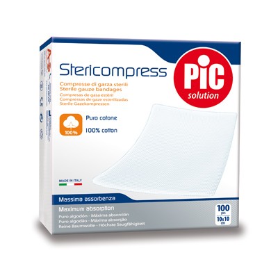 PIC Stericompress Garze Sterili 10x10 cm 100 pezzi - Dolomiti e Natura