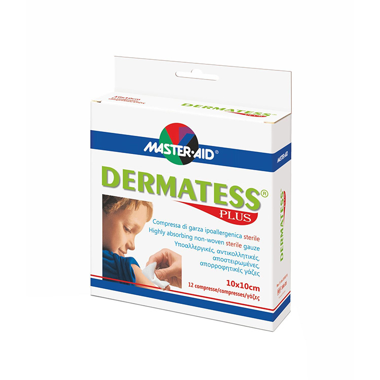 Master-Aid Garza Dermatess Plus 10×10 cm 12 Pezzi - Dolomiti e Natura