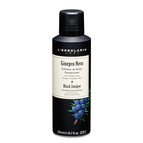 L'Erbolario Ginepro Nero Schiuma Da Barba Energizzante 200 ml - Dolomiti e Natura