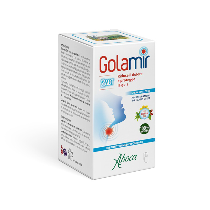 Aboca Golamir 2ACT Spray No Alcool 30 ml - Dolomiti e Natura
