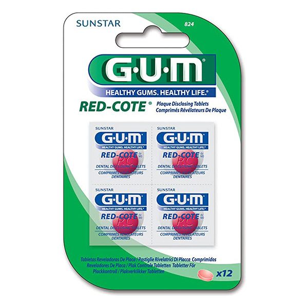 Gum Red-Cote Rivelatore Placca 12 Pastiglie - Dolomiti e Natura