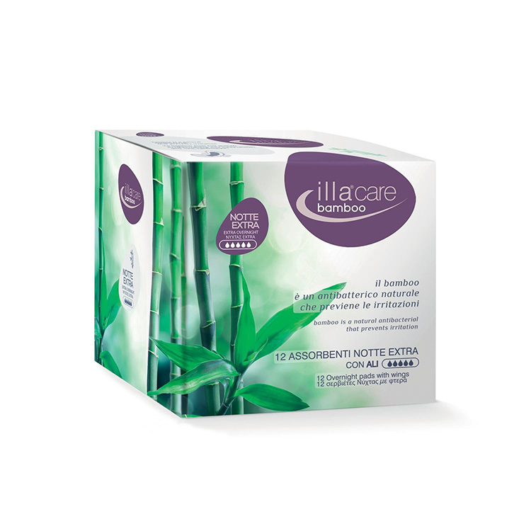 Illa Care Bamboo Notte Extra 12 Pezzi - Dolomiti e Natura