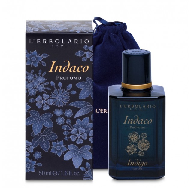 L'Erbolario Indaco Profumo Edizione Limitata Sacchetto Di Velluto 50 ml - Dolomiti e Natura